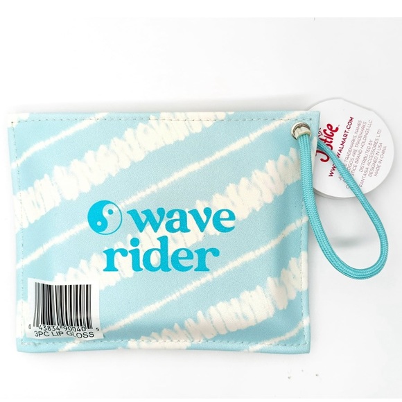 Justice Lip Gloss Set 3 Pack Multi Color With Bag New Gift Set New - Picture 2 of 4